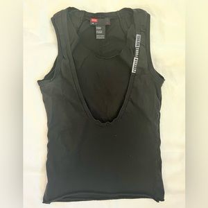 DIESEL SLEEVELESS TOP ( SIZE SMALL/BLACK)